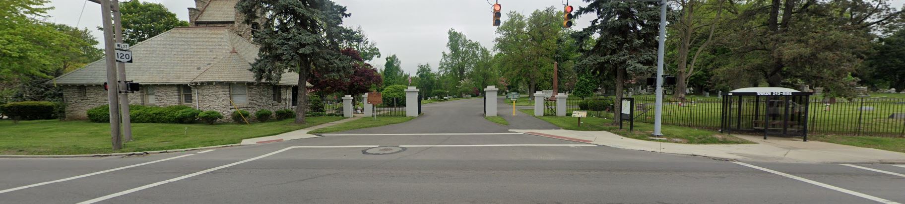 Map of Woodlawn Cemetery