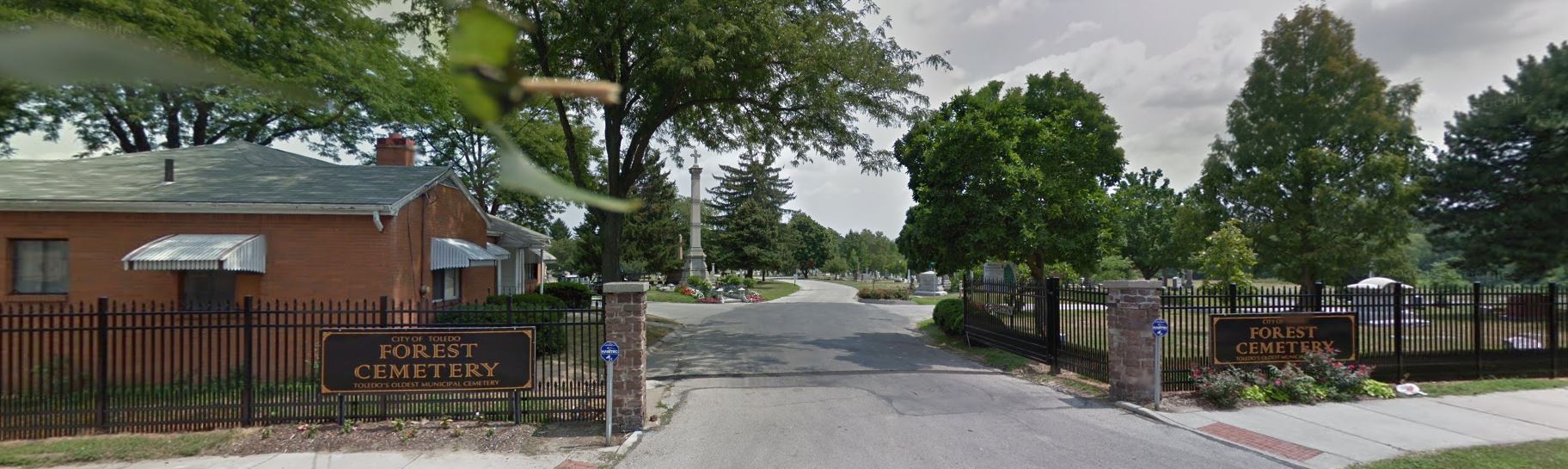 Map of Forest Cemetery in Toledo